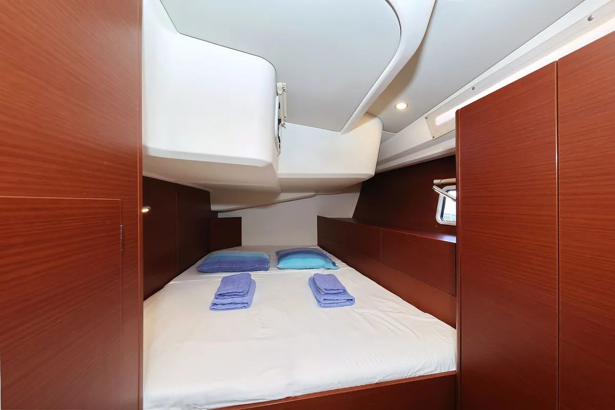 Cabin on Uptown Girl, a Hanse 508 sailboat at Dubrovnik, Croatia