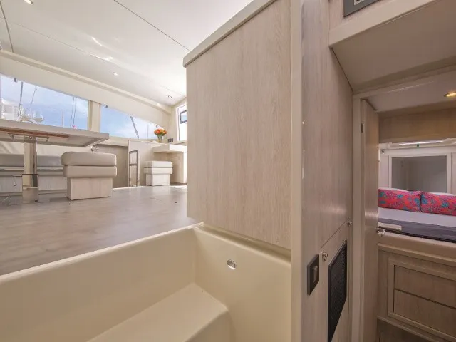 Salon of Sunsail 404 Classic, a Leopard 40 catamaran at Pa Khlok, Thailand