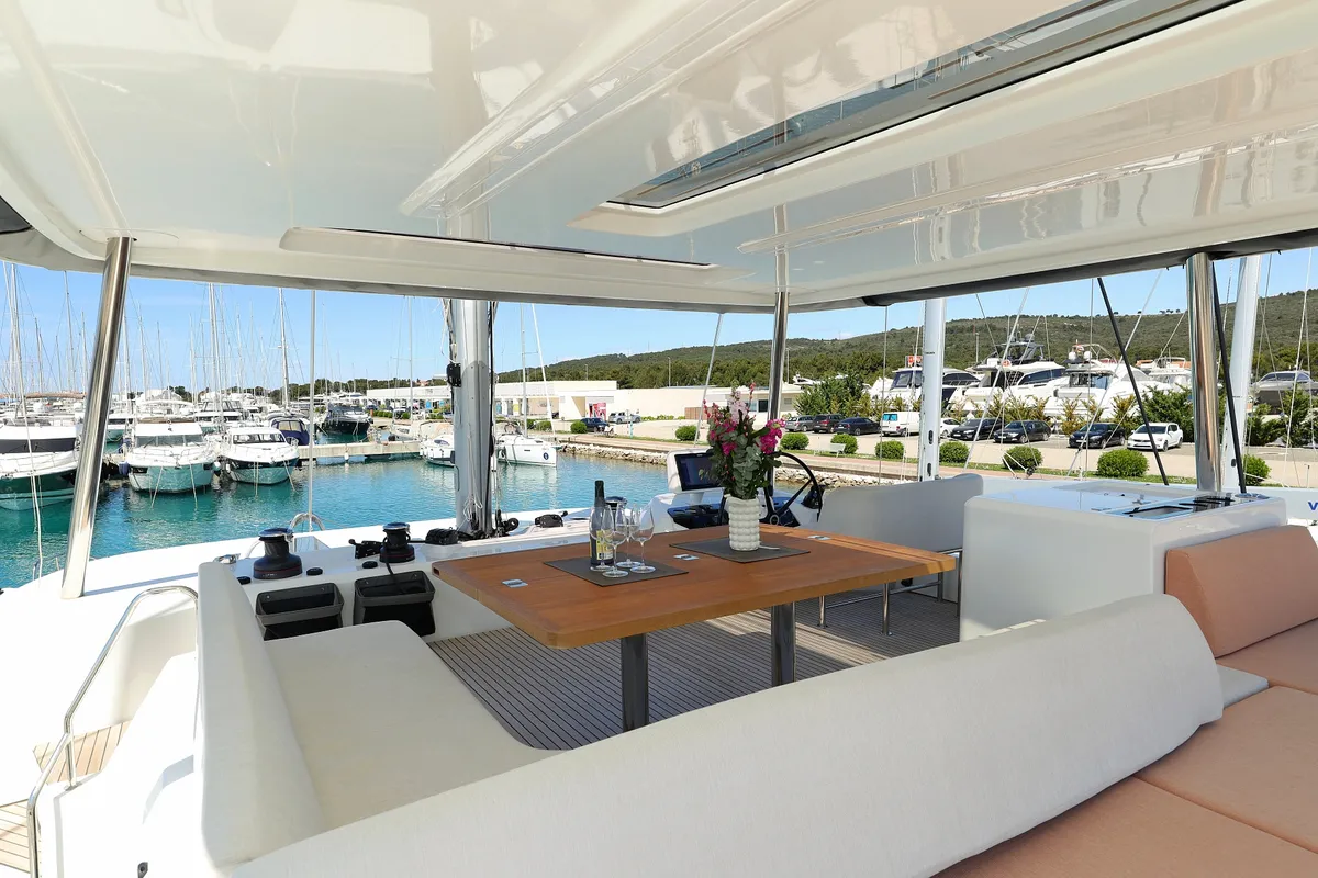 SALISKA, a Lagoon 55 catamaran at Split, Croatia