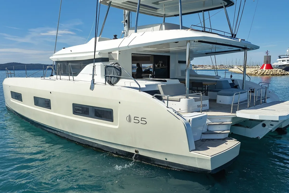 SALISKA, a Lagoon 55 catamaran at Split, Croatia