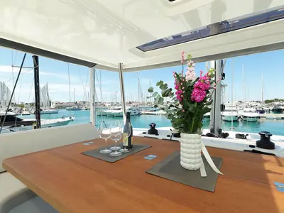 SALISKA, a Lagoon 55 catamaran at Split, Croatia