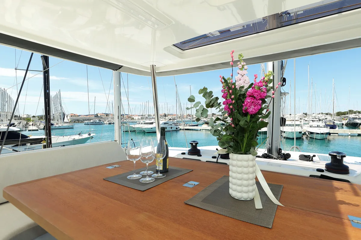 SALISKA, a Lagoon 55 catamaran at Split, Croatia