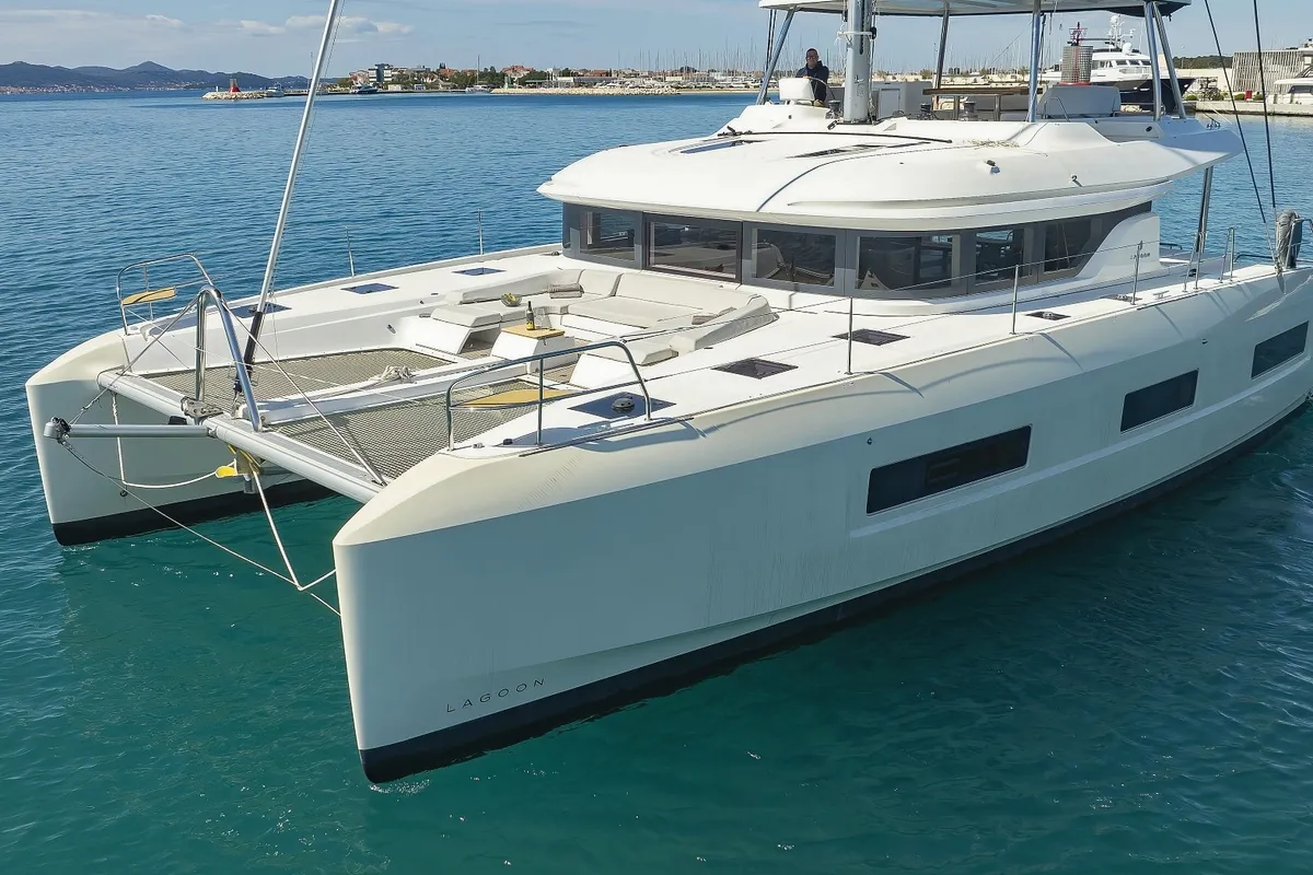SALISKA, a Lagoon 55 catamaran at Split, Croatia
