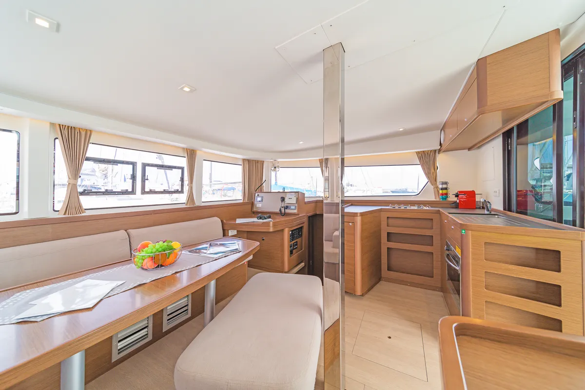 Galley of Melissanthi, a Lagoon 42 catamaran at Kos, Greece