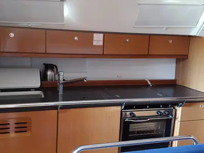 Galley of Inipi, a Bavaria Cruiser 40 sailboat at Općina Vrsar, Croatia