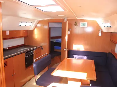 Salon of Inipi, a Bavaria Cruiser 40 sailboat at Općina Vrsar, Croatia