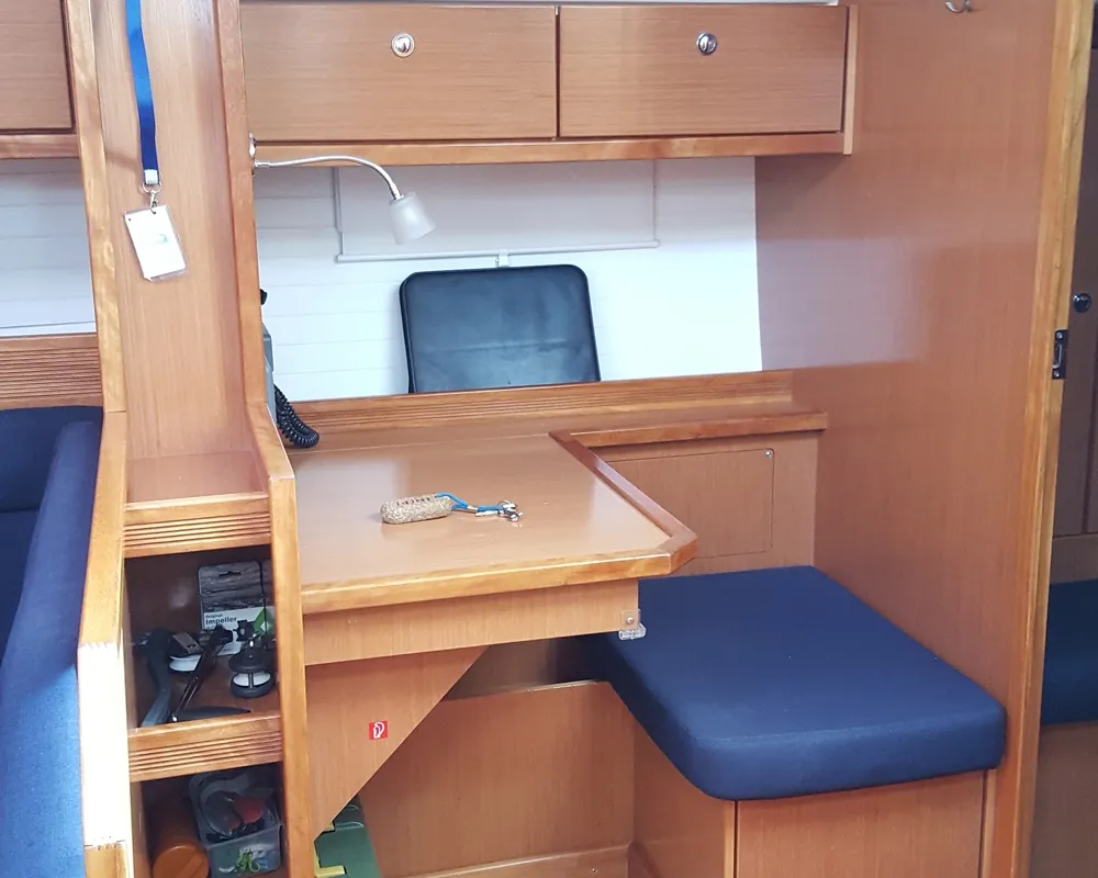 Salon of Inipi, a Bavaria Cruiser 40 sailboat at Općina Vrsar, Croatia