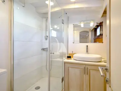 Cockpit of White Pearl, a Lagoon 46 catamaran at Athens, Greece