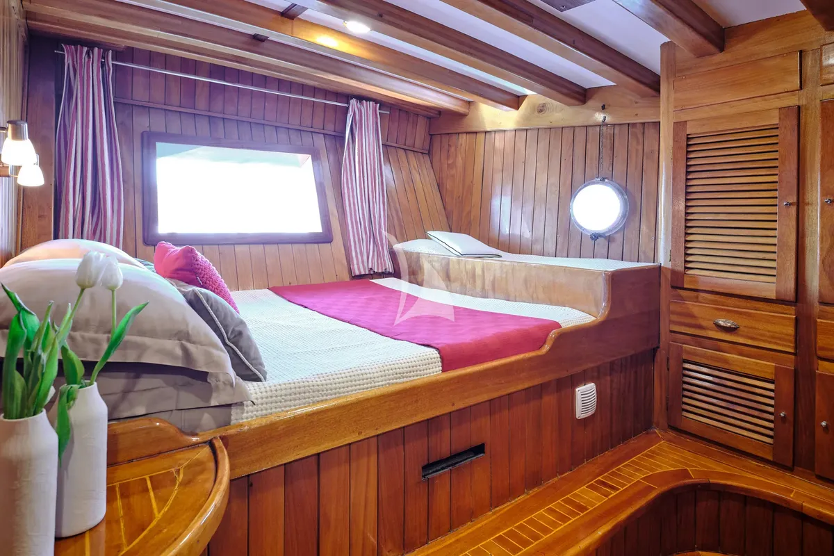 Deck of White Pearl, a Lagoon 46 catamaran at Athens, Greece