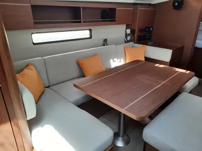 Salon of ALBIUS, a Beneteau Oceanis 40.1 sailboat at Split, Croatia
