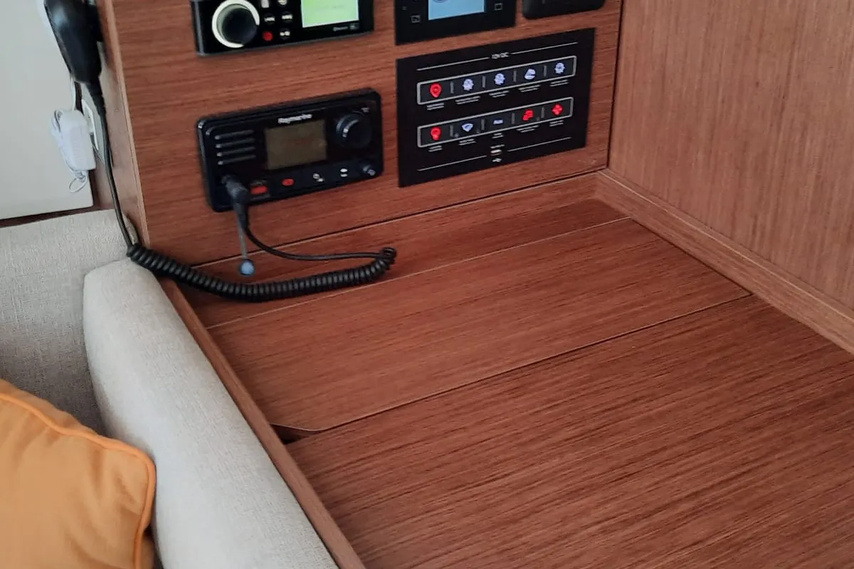 Salon of ALBIUS, a Beneteau Oceanis 40.1 sailboat at Split, Croatia