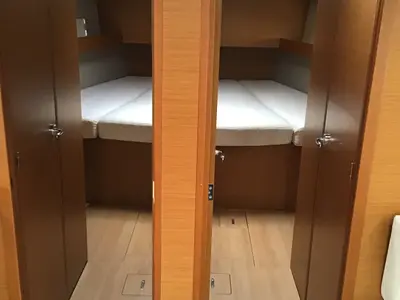Cabin on Helia, a Jeanneau Sun Odyssey 490 sailboat at Volos, Greece