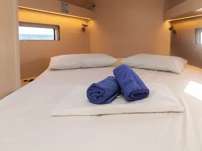 Cabin on Kos 40.9, a Beneteau Oceanis 40.1 sailboat at Athens, Greece