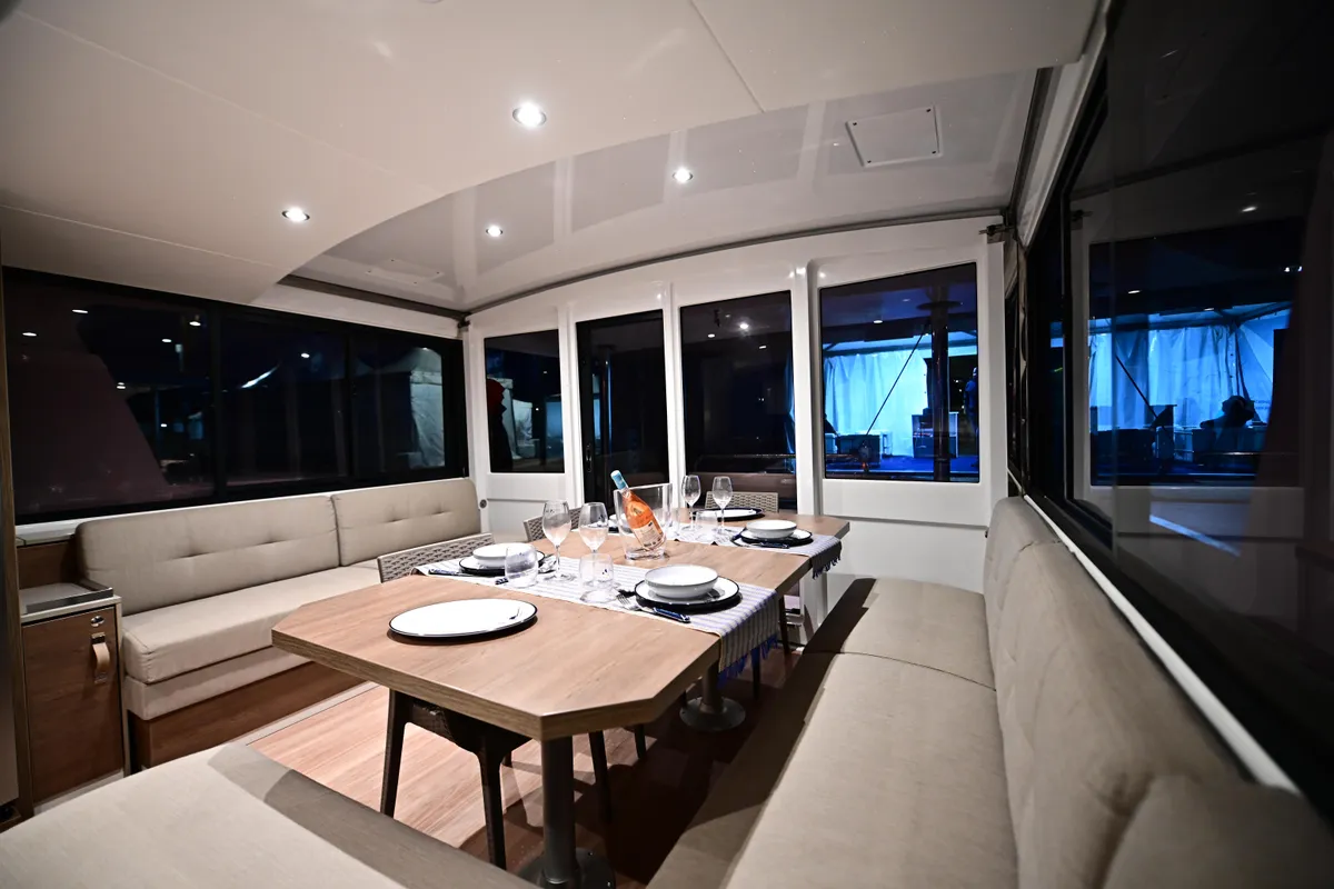 Cabin on SKYFALL, a Bali 4.4 catamaran at Tonnarella, Italy
