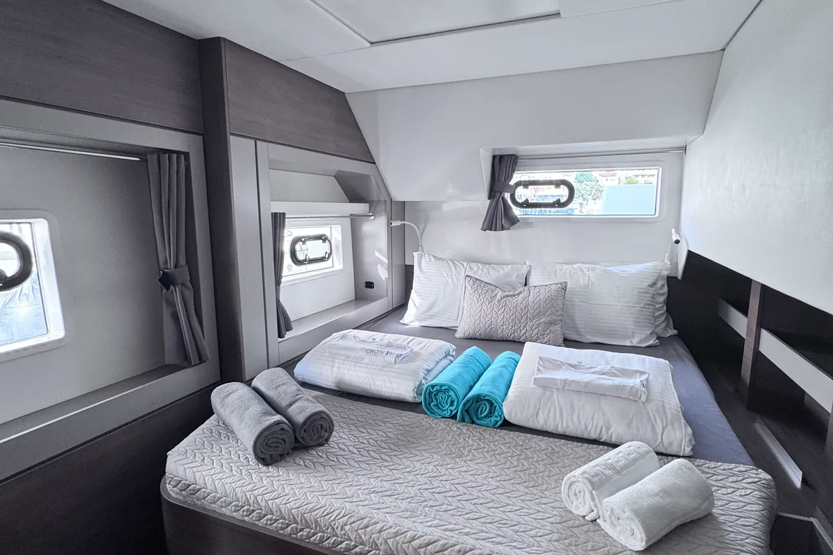 Cabin on MY QUEEN, a Bali 4.6 catamaran at Novi Vinodolski, Croatia