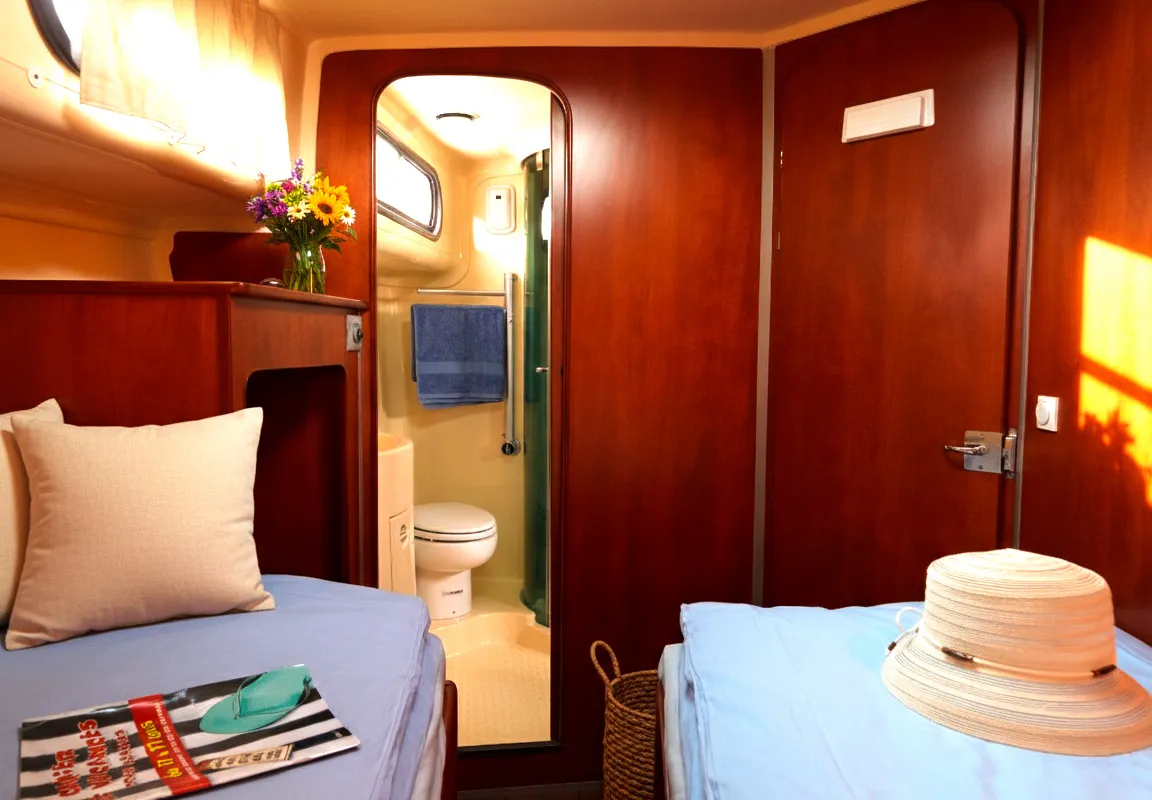Nicols Estivale Octo, a motorboat at Kisköre, Hungary