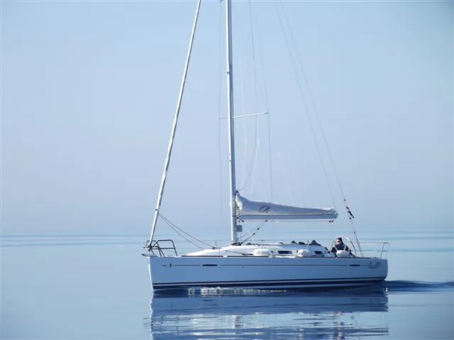 Exterior view of Taurus, a Beneteau First 35 sailboat at Jezera, Croatia