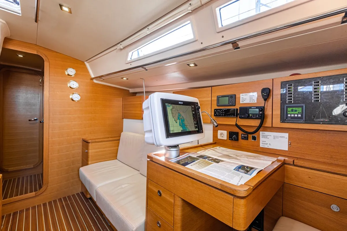 Salon of Istros, a AD Boats Salona 44 sailboat at Punat, Croatia