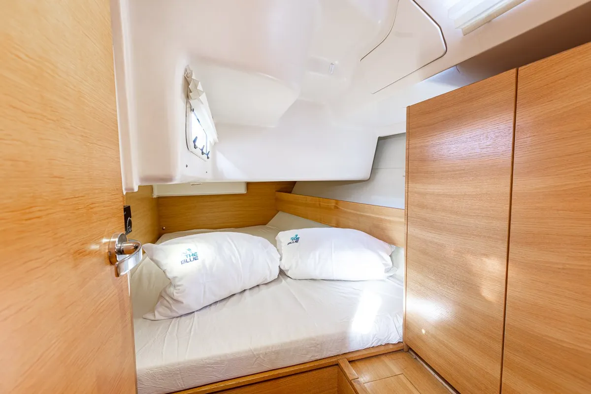 Cabin on Istros, a AD Boats Salona 44 sailboat at Punat, Croatia