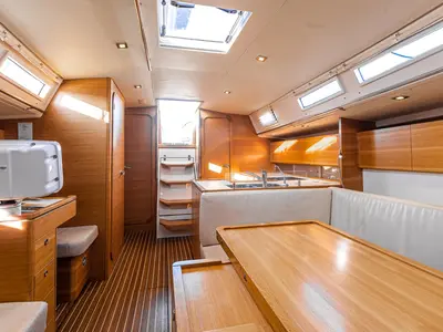 Salon of Istros, a AD Boats Salona 44 sailboat at Punat, Croatia