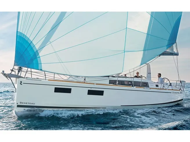 Exterior view of Missy, a Beneteau Oceanis 38.1 sailboat at Marmaris, Turkey