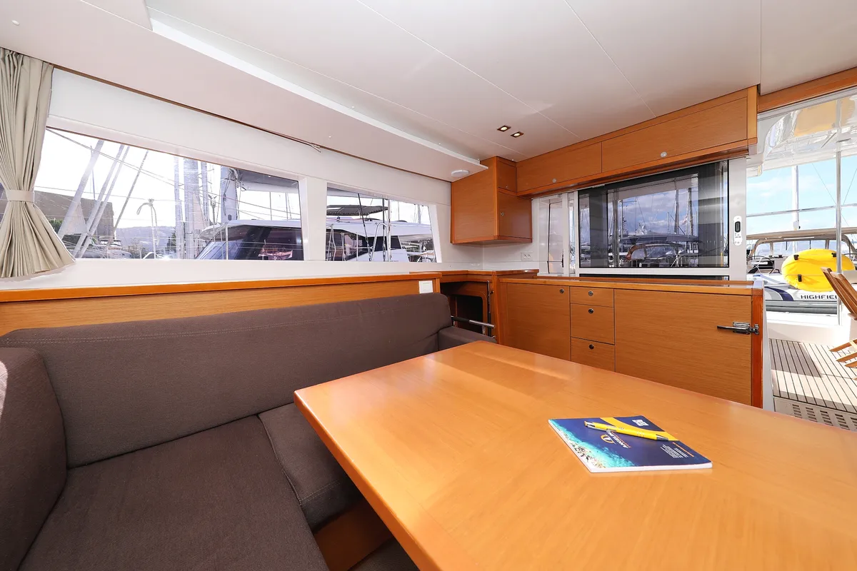 Salon of Simply The Best, a Lagoon 450 catamaran at Grad Trogir, Croatia