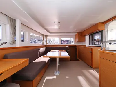 Salon of Simply The Best, a Lagoon 450 catamaran at Grad Trogir, Croatia