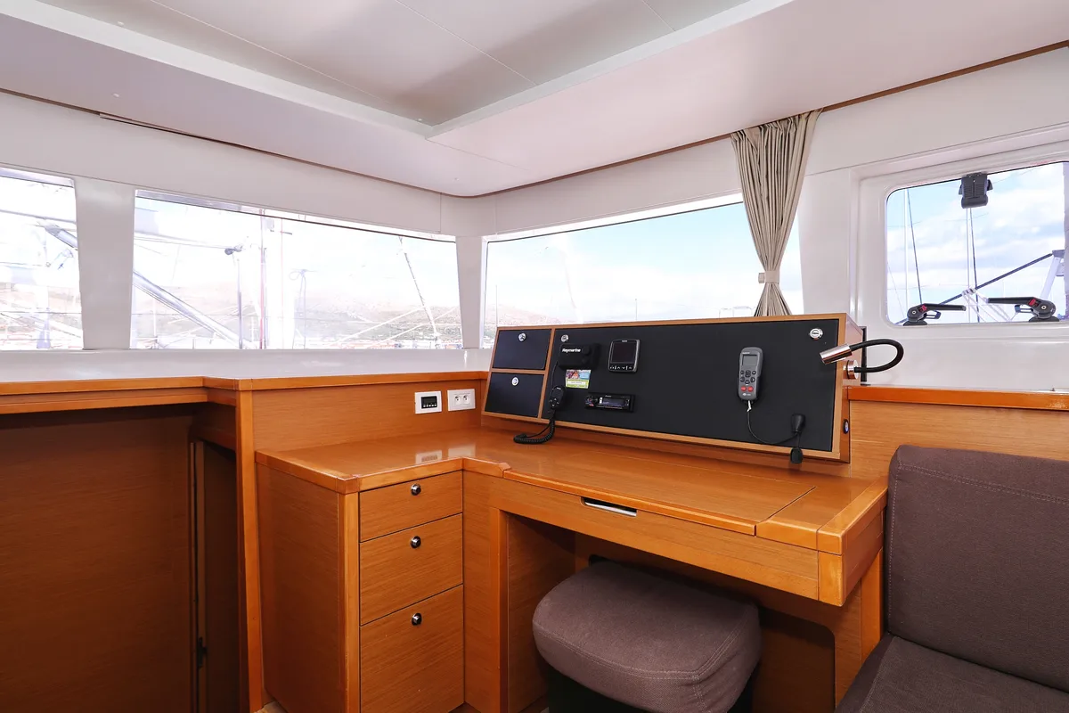 Salon of Simply The Best, a Lagoon 450 catamaran at Grad Trogir, Croatia