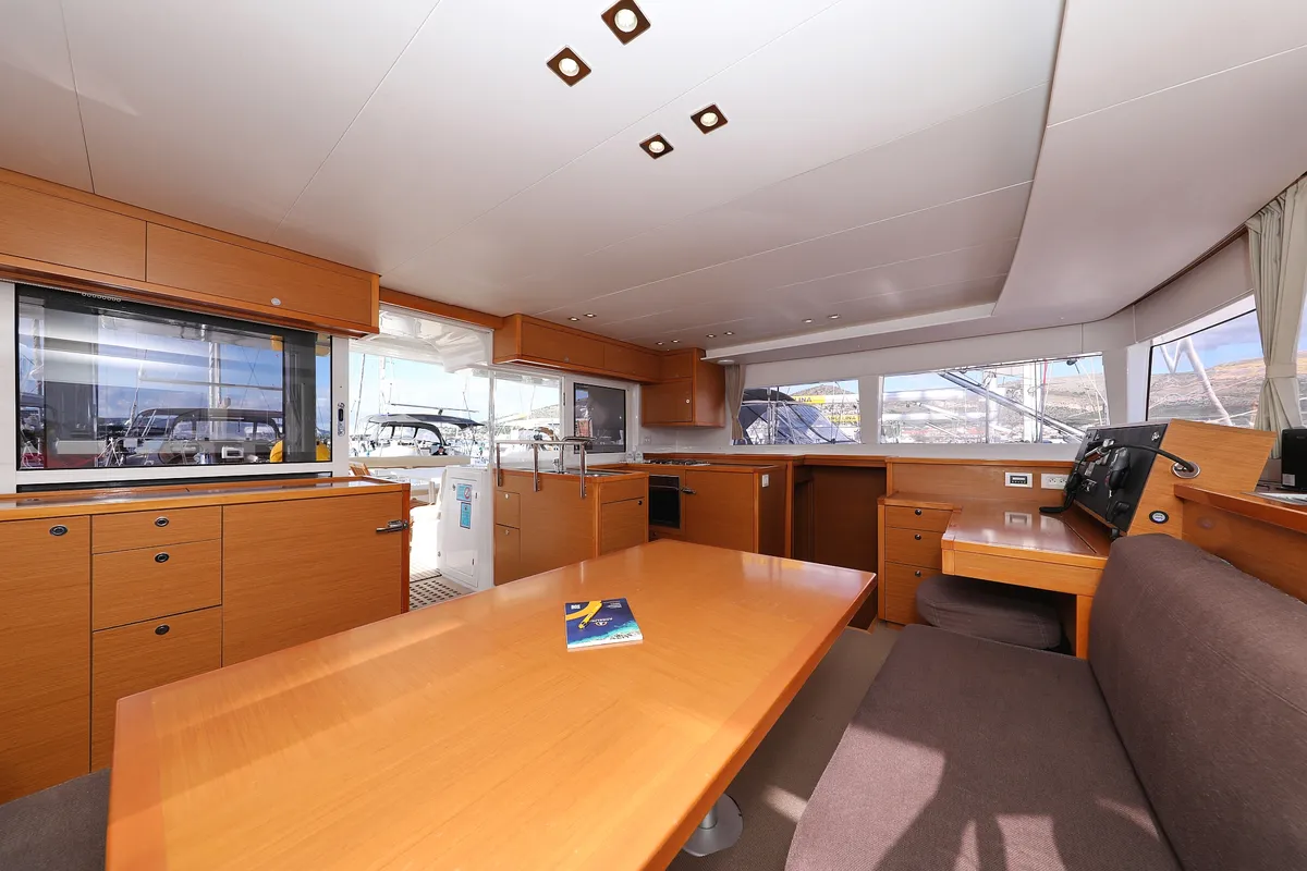 Salon of Simply The Best, a Lagoon 450 catamaran at Grad Trogir, Croatia