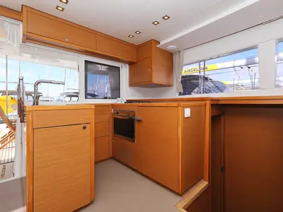 Galley of Simply The Best, a Lagoon 450 catamaran at Grad Trogir, Croatia