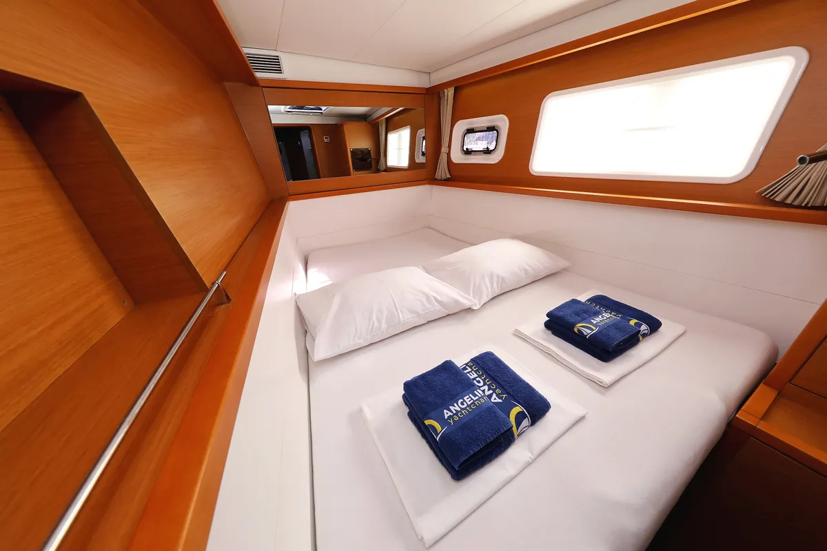 Cabin on Simply The Best, a Lagoon 450 catamaran at Grad Trogir, Croatia