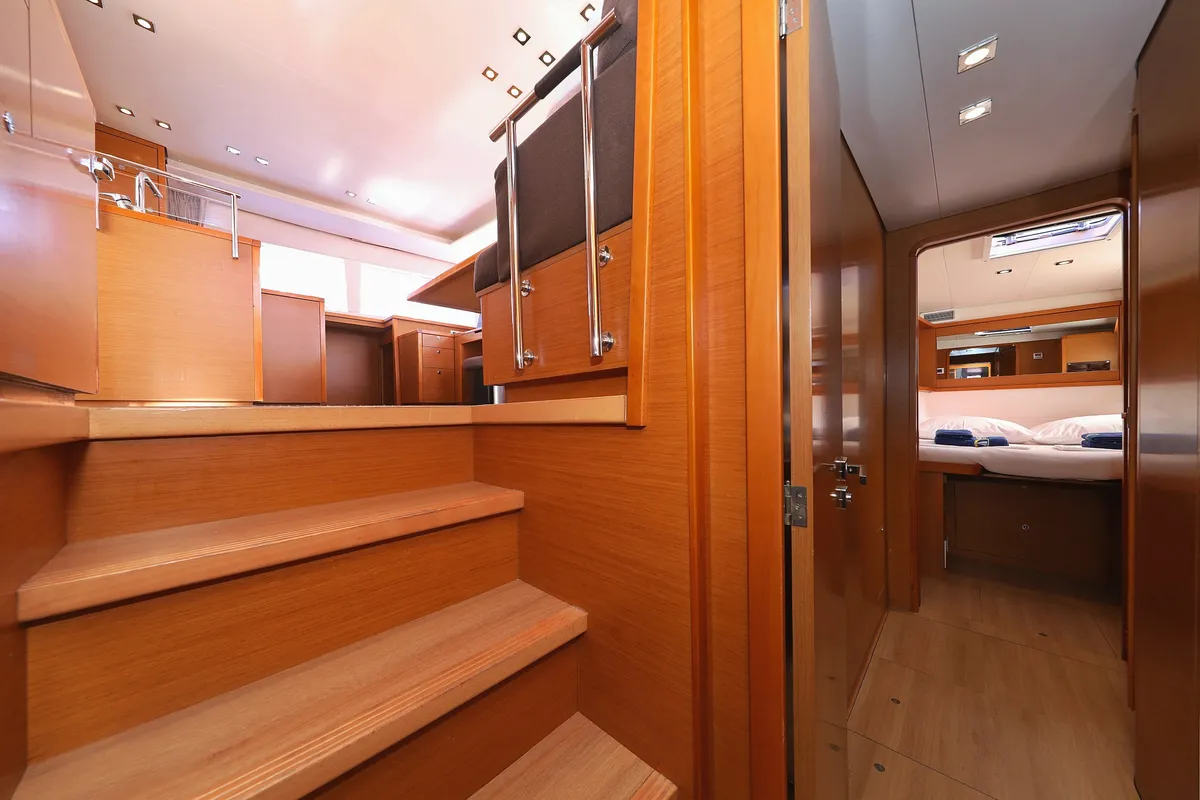 Salon of Simply The Best, a Lagoon 450 catamaran at Grad Trogir, Croatia