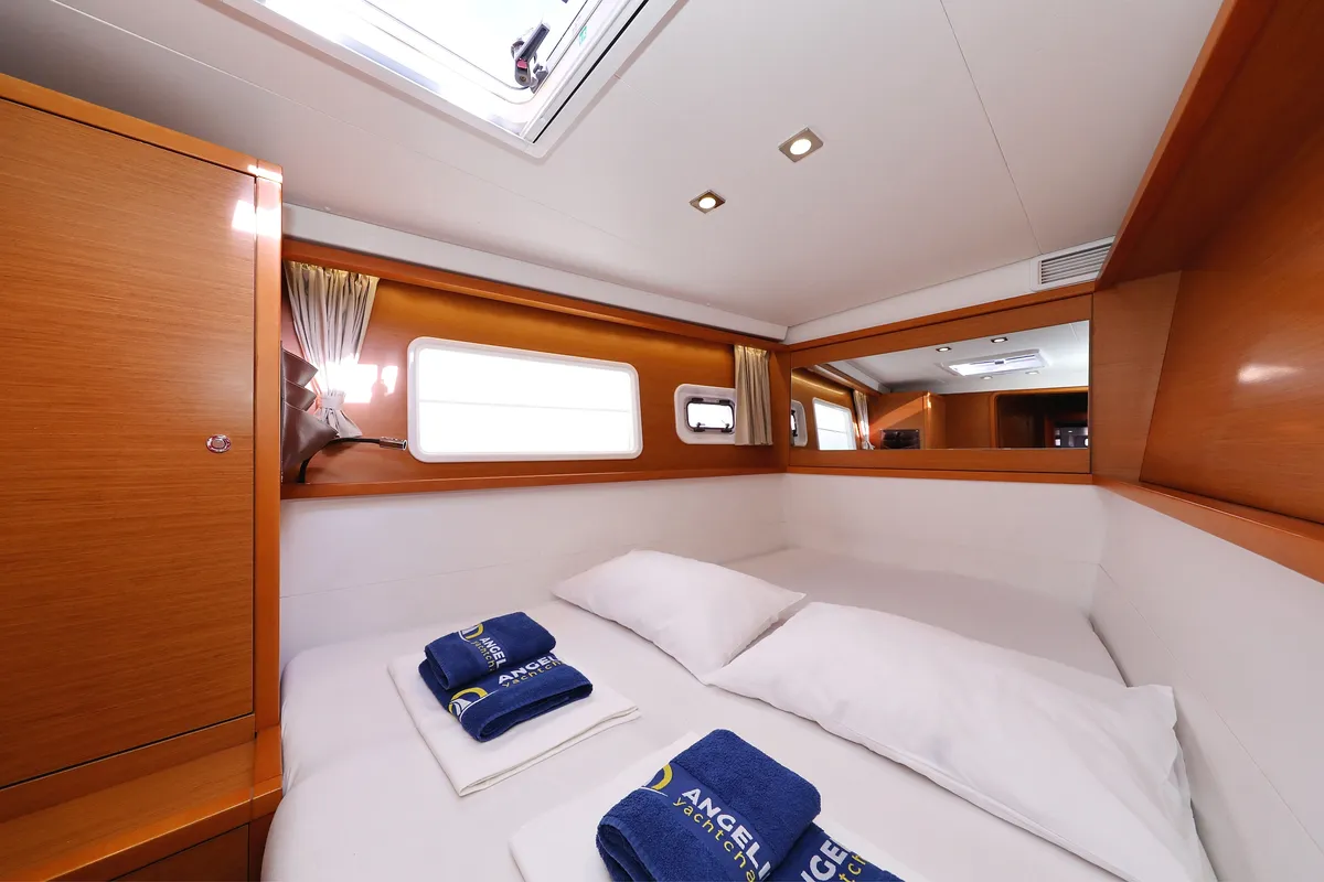 Cabin on Simply The Best, a Lagoon 450 catamaran at Grad Trogir, Croatia