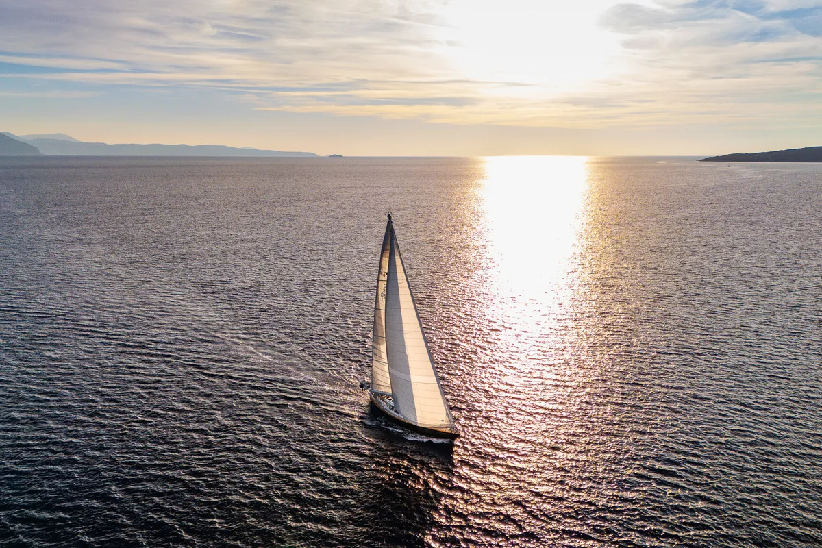 Exterior view of Morning Calm, a Gulet Sail boat sailboat at Municipal Unit of Ellomenos, Greece