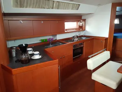 Cabin on Allegria, a Beneteau Oceanis 45 sailboat at Municipal Unit of Lefkada, Greece