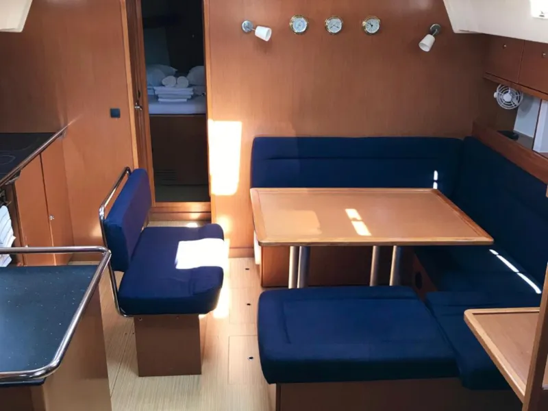 Salon of Midas, a Bavaria 45 Cruiser sailboat at Municipal Unit of Lefkada, Greece