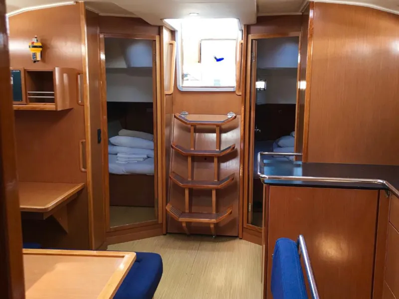 Salon of Midas, a Bavaria 45 Cruiser sailboat at Municipal Unit of Lefkada, Greece