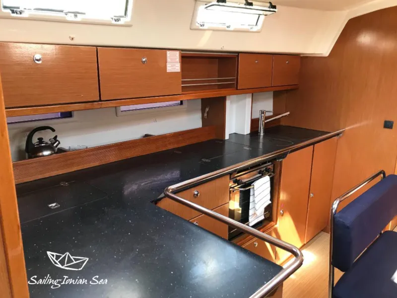 Galley of Midas, a Bavaria 45 Cruiser sailboat at Municipal Unit of Lefkada, Greece
