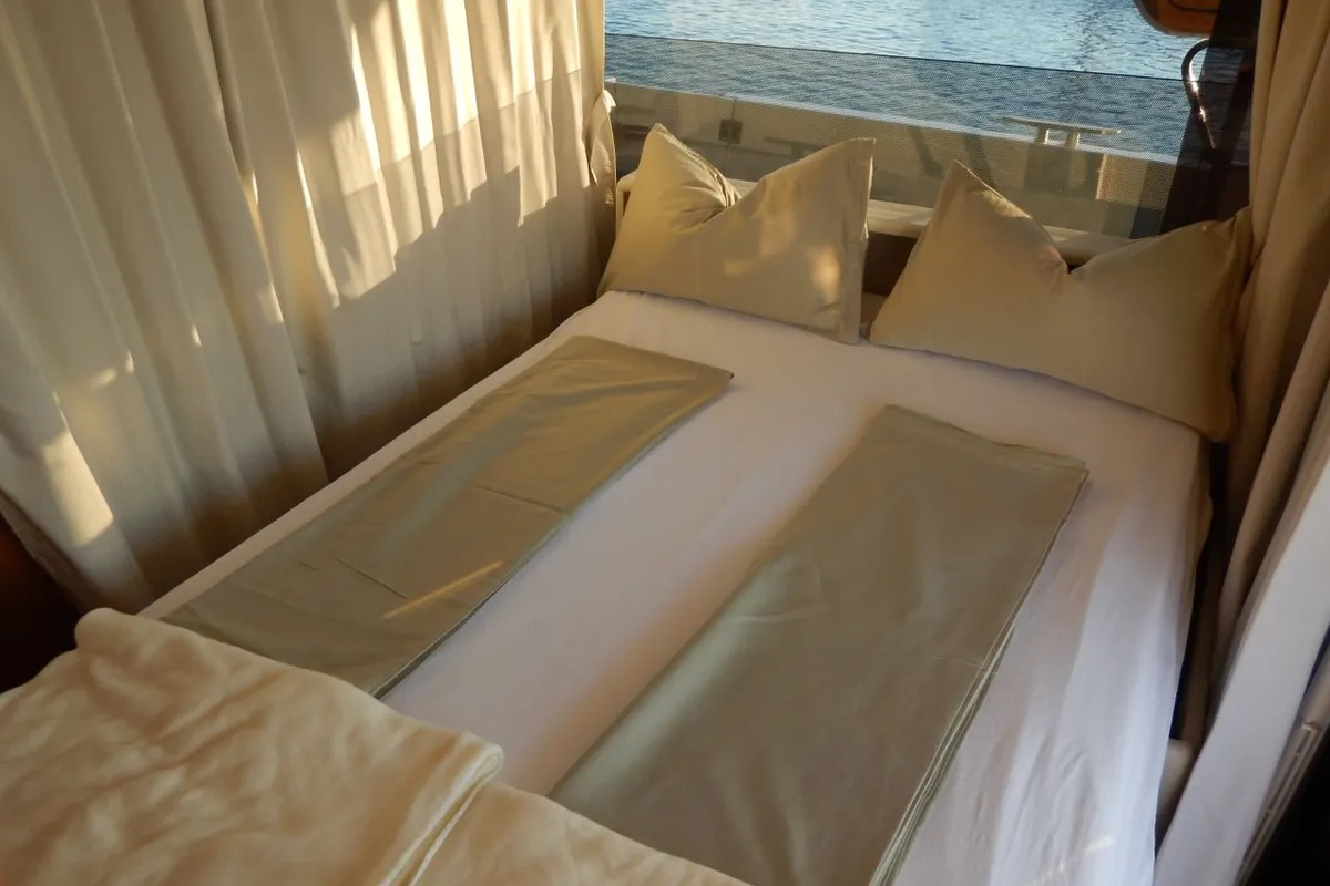 KAYCI, a Beneteau Swift Trawler 35 motorboat at Zadar, Croatia