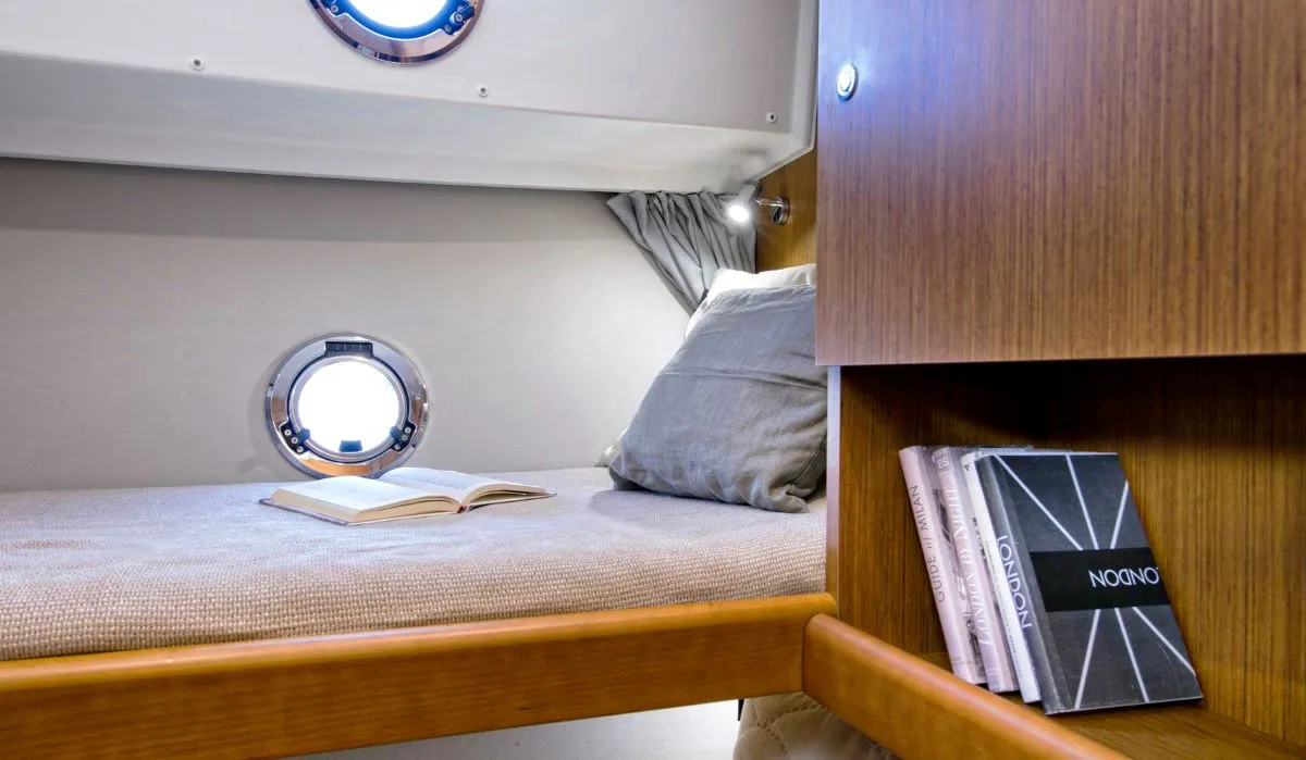 KAYCI, a Beneteau Swift Trawler 35 motorboat at Zadar, Croatia
