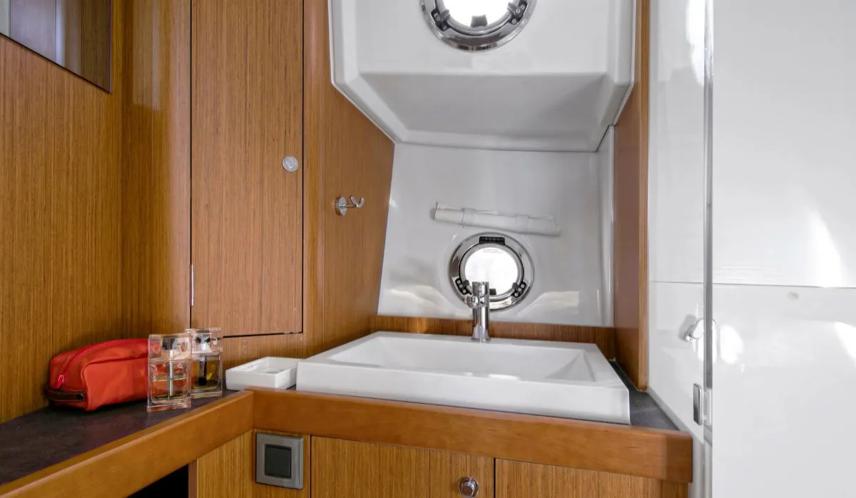 KAYCI, a Beneteau Swift Trawler 35 motorboat at Zadar, Croatia