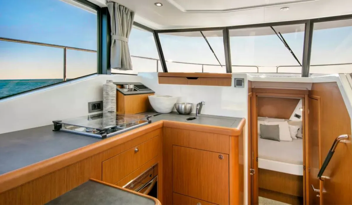 KAYCI, a Beneteau Swift Trawler 35 motorboat at Zadar, Croatia