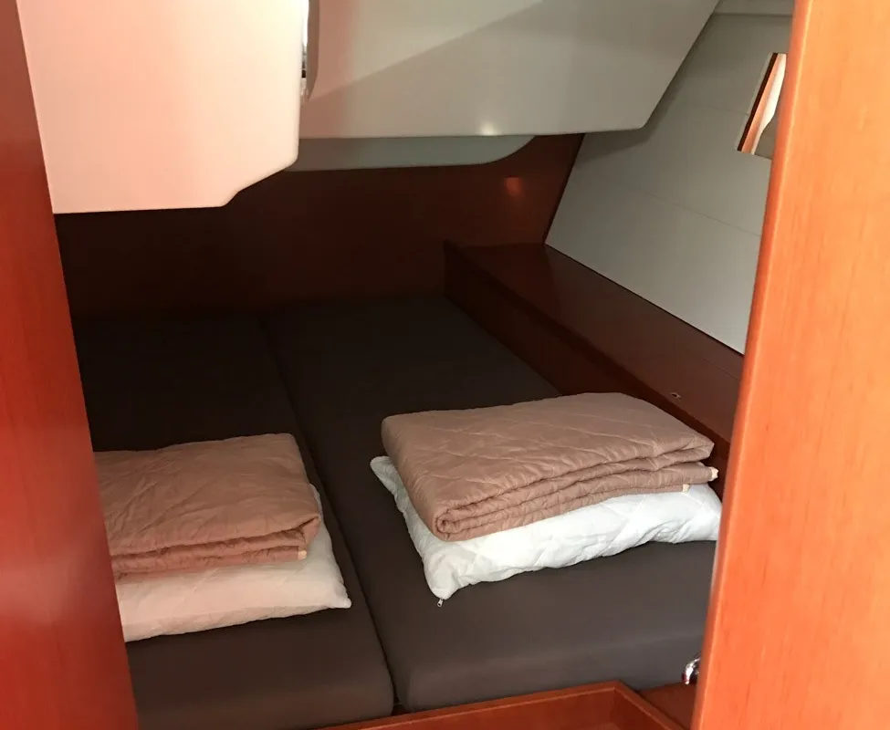 Cabin on Skiron, a Beneteau Oceanis 48 sailboat at Athens, Greece
