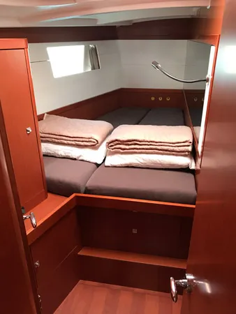 Cabin on Skiron, a Beneteau Oceanis 48 sailboat at Athens, Greece