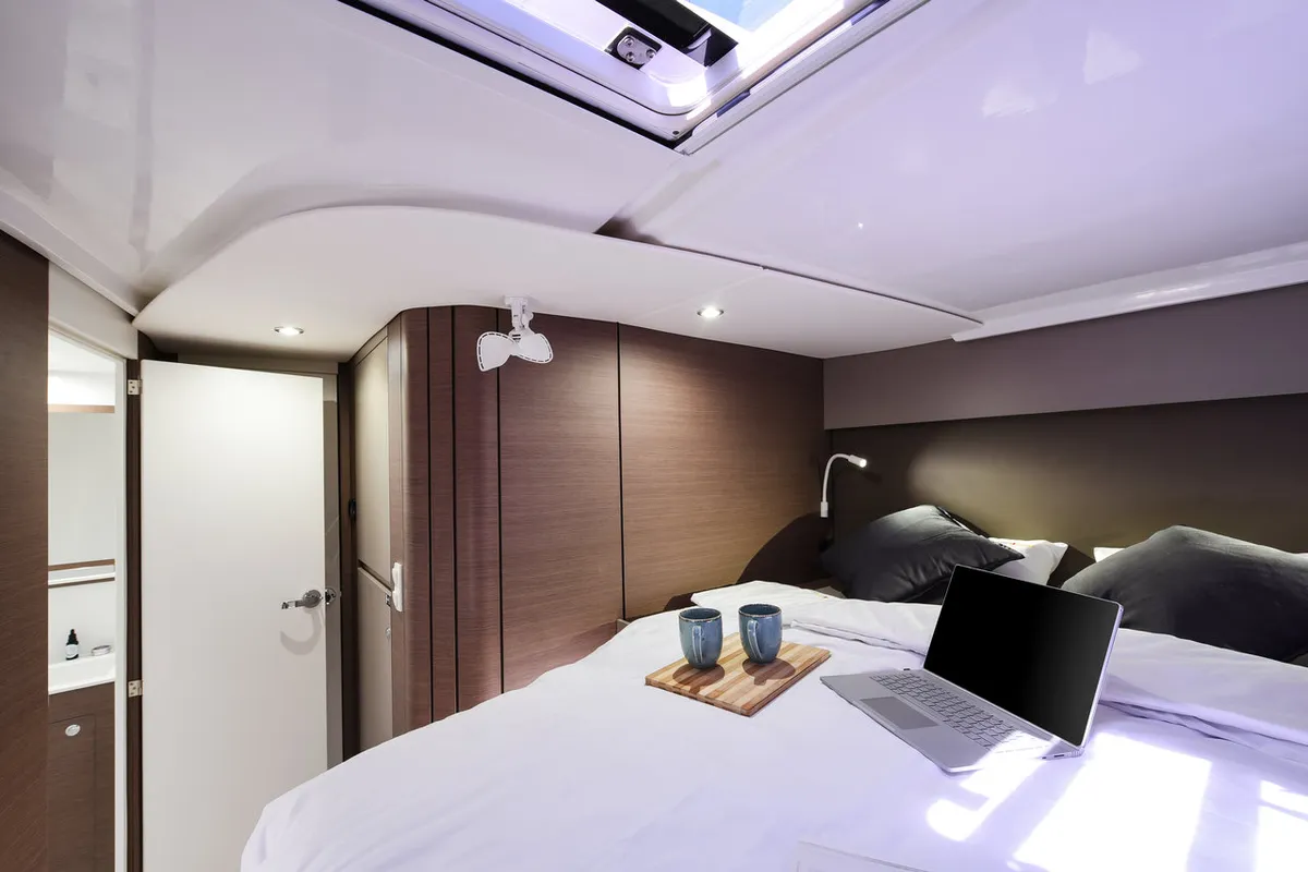 Cabin on Fux 4 Sail, a Bali Catspace catamaran at Zadar, Croatia