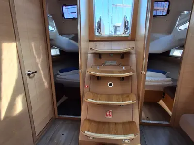 Salon of Sokol, a Elan Impression 45.1 sailboat at Grad Šibenik, Croatia