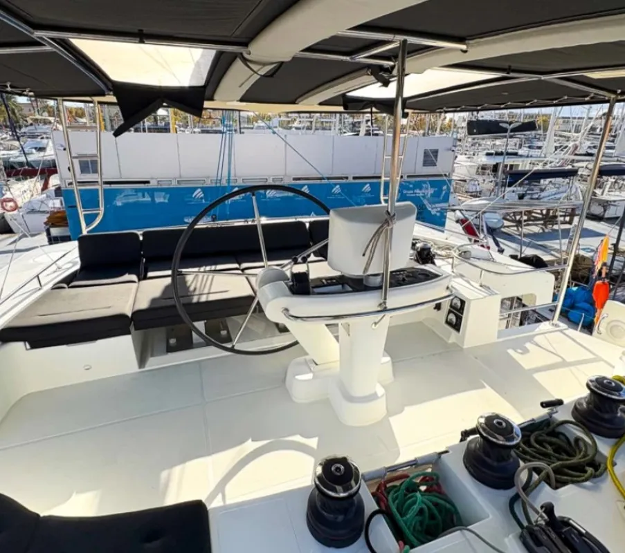 La Dolce Vita, a Lagoon 52 catamaran at Split, Croatia