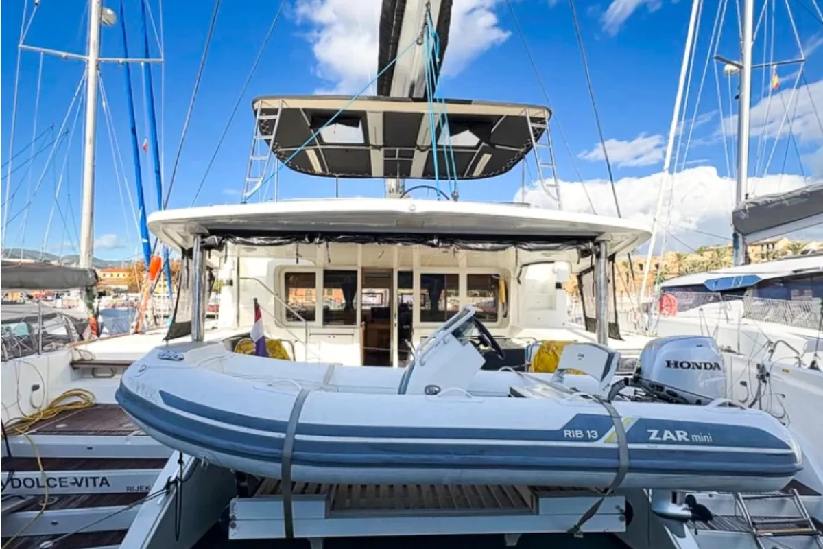La Dolce Vita, a Lagoon 52 catamaran at Split, Croatia