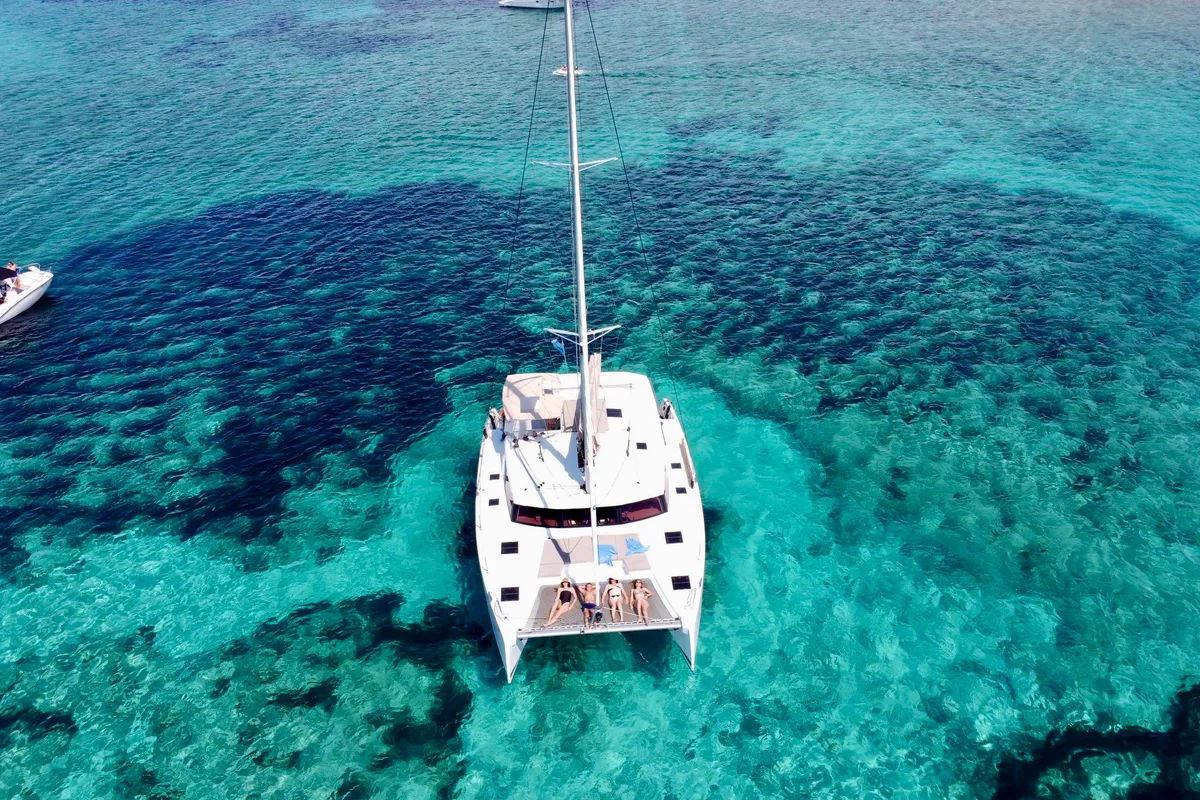 Exterior view of Ocean Allure, a Fountaine Pajot Astrea 42 catamaran at Kaštela, Croatia