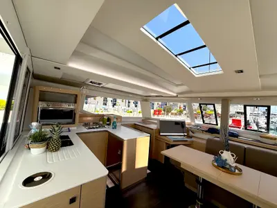 Galley of Ocean Allure, a Fountaine Pajot Astrea 42 catamaran at Kaštela, Croatia